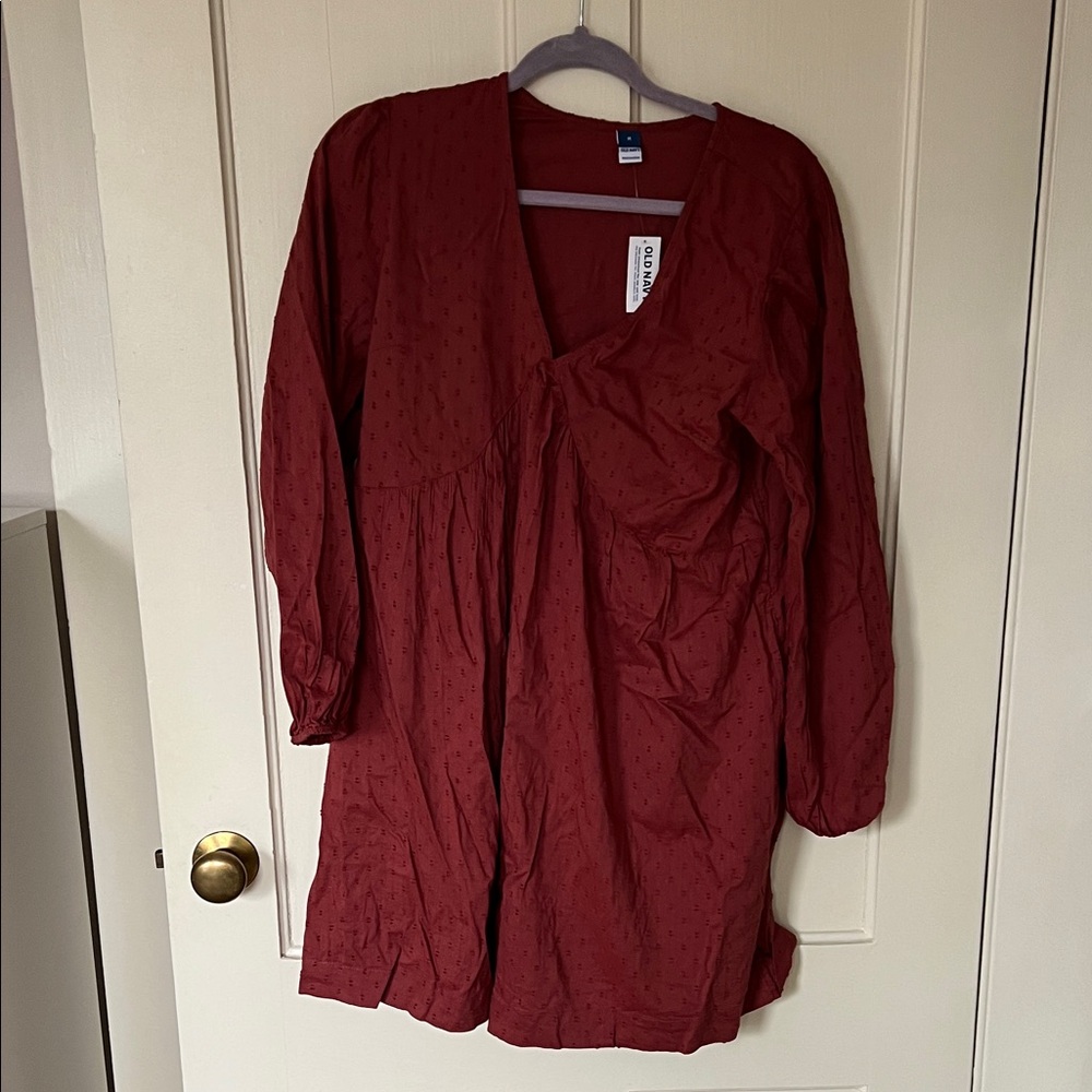 Old Navy Rust Long Sleeve dress